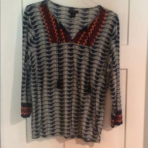 Lucky brand tribal print tunic.